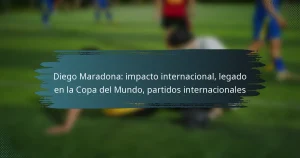 Diego Maradona: impacto internacional, legado en la Copa del Mundo, partidos internacionales